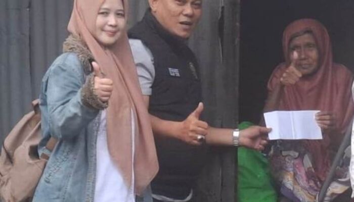 Peduli Kemanusiaan, Elang Timur Serahkan Sembako dan Uang Tunai ke Nenek di Rappocini