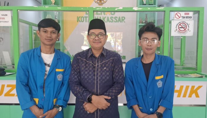 Dua Mahasiswa  Berlatar  Belakan Kristiani Magang di BAZNAS Makassar