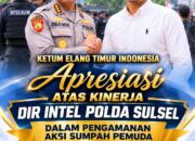 Ketua Elang Timur Indonesia , Imran  Apresiasi  Intelkam Polda Sulsel