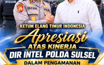Ketua Elang Timur Indonesia , Imran  Apresiasi  Intelkam Polda Sulsel